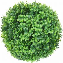 Arbuste artificiel HHG-652, boule de buis plante décorative boule de buis plante artificielle Buxus, Outdoor Ø 35cm, vert