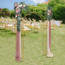 Gojoy - Arc De Mariage En Métal Toile De Fond Arbre De Raisin Porte Design Fleurs Ballon Cadre 2.5 m