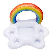 Arc - en - ciel gonflable nuage glace plat plat à salade glacé boisson lit flottant gonflable eau tasse tokola Beer Tower, 61x40x41cm