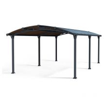 Palram - Arcadia Carport 6400 - Polycarbonate - L649 x W359 x H242 cm - Grey