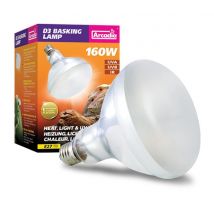Arcadia - D3 Uv Basking Lampe, E27 - 160w