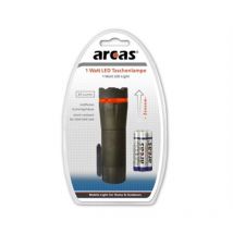 Arcas - 5 W lampe de poche, noir, portée lumineuse, aluminium lampe de table led 1 w - 60 lumens