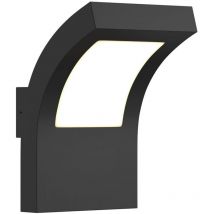 Arcchio Lámpara de pared Led exterior 'Advik' en Negro Aluminio