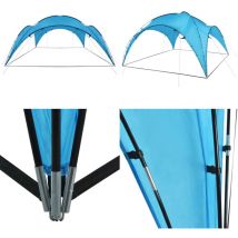 Vidaxl - Arceau de tente de réception 450x450x265 cm Bleu clair - Abri De Réception - Auvent Pliable - Tenda Da Giardino - Gazebo - Abri Solaire
