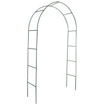 Inlife Arche de jardin 2 pcs pour plantes grimpantes