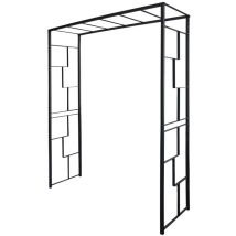 Lmoulin - Arche De Jardin Linéale En Acier Anthracite Grand Modèle + 4 Supports À Enfoncer