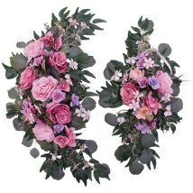 Arche de mariage artificielle, guirlande de fleurs, décoration d'arche à faire soi-même, panneau de bienvenue, décoration de fond florale pour fête