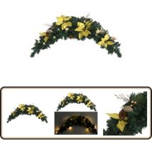 Vidaxl - Arche de Noël avec lumières led Vert 90 cm pvc - Arche De Noel - Decoration Noel - Luminaire Noel - Guirlande Lumineuse - Sapin Deco