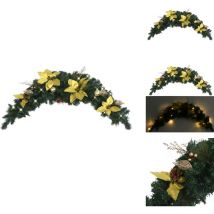 Arche de Noël avec lumières led Vert 90 cm pvc - Arche De Noel - Decoration Noel - Luminaire Noel - Guirlande Lumineuse - Sapin Deco
