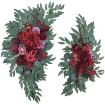 Arche décorative pour mariage en plein air, arrangement floral naturel et durable