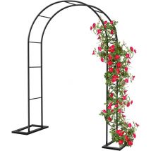 Arche Jardin pour Rosiers Plantes Grimpantes, 188x230cm Metal Arceau à Rosiers, Arche de Rosiers Vigne Mariage, Pergola Tonnelle de Jardin, Intérieur