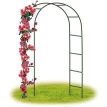 Ugreat - Arche Jardin/Mariage Arche Arceau à rosiers Tuteur Colonne de Jardin,Jardin métal Arche Plantes Grimpantes Métal 240 x 140 x 38 CM/Vert