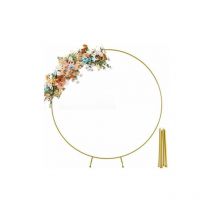 Arche porte décorative pour mariage Rond Dia.2m couleur dorée
