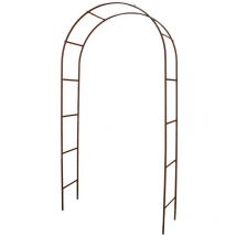 Louis Moulin - Arche tube ROND20 classique fer vieilli - 130x40x250 cm - Acier époxy
