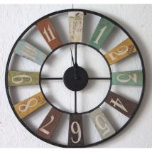 Verty Furniture - archie Metal Clock Industrial style