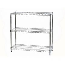 Archimede - tagère métallique etagère 3 tablettes cm 36 x 91 x h. 90 cuisine salle de bains garage placard