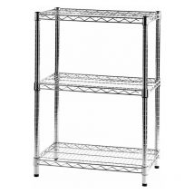 Archimede étagère métallique étagère 3 tablettes version robuste cm 35 x 60 x h. 75 pour usage à l'extérieur cuisine salle de bains garage placard