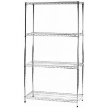 Serena - Archimede étagère métallique étagère 4 tablettes version robuste cm 35 x 90 x h. 137 pour usage à l'extérieur cuisine salle de bains garage