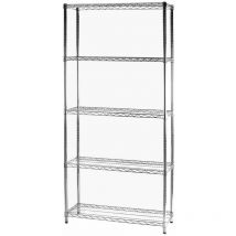 Archimede - tagère métallique etagère 5 tablettes cm 36 x 91 x h. 200 cuisine salle de bains garage placard