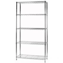 Archimede étagère métallique etagère 5 tablettes, version light cm 36 x 91 x h. 177 cuisine salle de bains garage placard