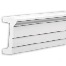 Architrav 434202 Profhome Fassadenprofil Stuckleiste Außenstuck Modernes Design weiß 2 m