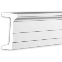 Profhome Decor - Architrave Profhome 404202 Profil de façade Moulure décorative Moulure exterieure design moderne blanc 2 m