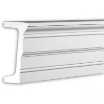 Profhome Decor - Architrave Profhome 404302 Profil de façade Moulure décorative Moulure exterieure design intemporel classique blanc 2 m