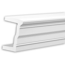 Profhome Decor - Architrave Profhome 434301 Profil de façade Moulure décorative Moulure exterieure style Néo-Classicisme blanc 2 m