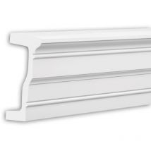 Profhome Decor - Architrave Profhome 434302 Profil de façade Moulure décorative Moulure exterieure style Néo-Classicisme blanc 2 m