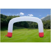 Happy - Arco Gonfiabile Personalizzabile Banner Scritte Cerimonie Sponsor Festa Giardino - Opzioni Senza Banner