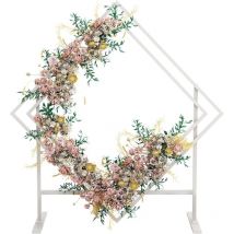 Arco para Boda Globos Metálica Decoración para Flores Jardín Cuadrado para Bautizo Cumpleaños Fiesta Unho