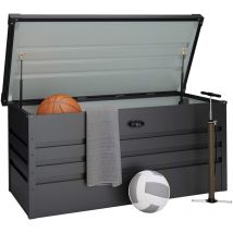 Hoggar - Arcon Metálico 450L - 120x61x62cm - Anticorrosión - Cierre con llave incluida - Tapa abatible