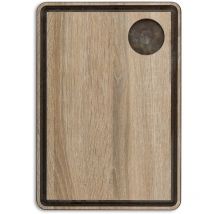 Arcos - Planche à découper avec fibre de cellulose et canal en résine, marron, 33 x 23 cm x 6,5 mm (épaisseur), acier inoxydable 18/8.