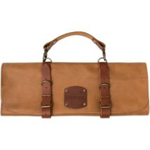Arcos - Pochette à couteau en cuir et métal d'une capacité de 5 pièces.