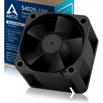 Arctic - S4028-15K - Ventilateur de Serveur 40x40x28 mm, Dual Ball Bearing, 1400-15000 rpm, régulé par pwm, connecteur 4 Broches, 12 v dc - Noir