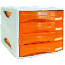 Arda Aktenschrank Smile Tr15p4par 4 Schubladen Orange 29x38x25,4 Cm