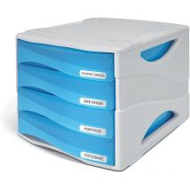 Arda - TR15P4PBL Cassettiera, Azzurro