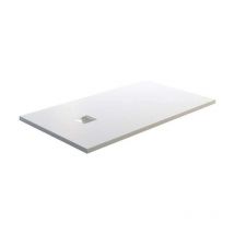 GME - ardesia - duschwanne aus mineralharz - Duschwand - Weiß - 130X80CM