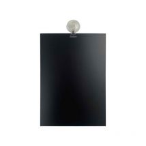 Ardoise double face en pvc noir format A4 (29,7 x 21 cm) avec fixation ventouse