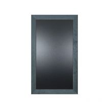 Ardoise murale double face avec moulure large couleur anthracite, dimensions 108 x 63 cm