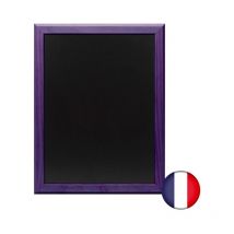 Ardoise murale en bois couleur violet dimensions 46 x 36 cm - Fabrication française
