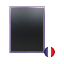 Ardoise murale en bois couleur violet dimensions 86 x 66 cm - Fabrication française