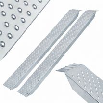 2X Auffahrrampe Motorrad Verladerampe Verladeschiene verzinkter Stahl 200kg pro Stück 400kg pro Paar Auffahrschienen Motorrad atv Quad pkw Auto