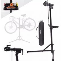 Arebos - Fahrradmontageständer Profi Reparaturständer Aluminium für Fahrräder Mountainbikes E-Bike Schwerlast-Montageständer Fahrradständer +Tasche