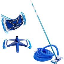 Nettoyeur pour planchers de piscine piscine kit de nettoyage pour piscine - Arebos