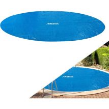 Bâche thermique bâche solaire chauffage solaire piscine chauffage 4,57 m Bleu - Arebos