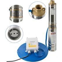 Arebos Bomba para pozos profundos Bomba sumergible Electrobomba 4000 L/h