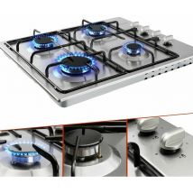 Placa de gas de 4 fogones Apta para gas natural y propano Autosuficiente - Arebos