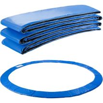 Coussin de Protection pour Trampoline de Remplacement 457 cm Trampoline Couverture Rembourrage résistant aux intempéries et uv Bleu - Arebos