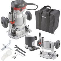 Défonceuse électrique Machine à Fraiser 710 w Sac à outils Fraiseuse à bois Routeur à bois - Arebos